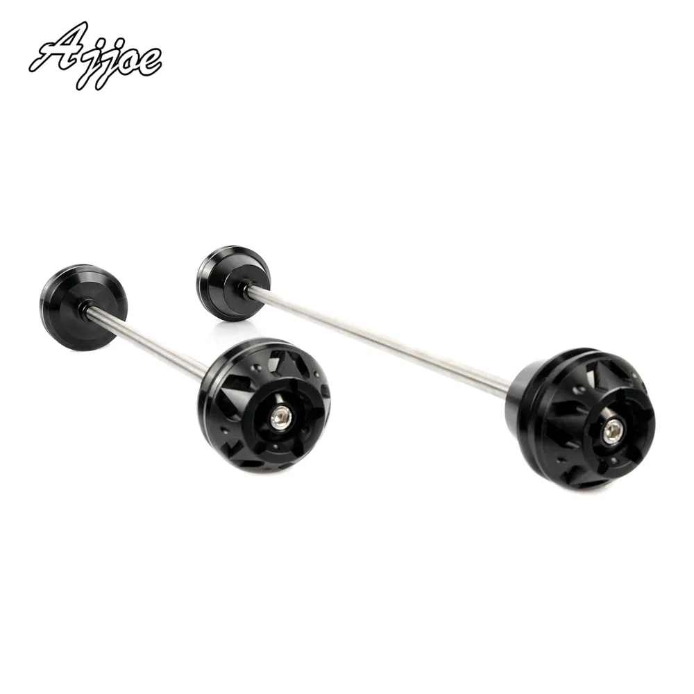 

For Kawasaki ZX6R ZX-6R 2009-2018 Ninja 636 2013-2018 Motorcycle Front & Rear CNC Wheel Axle Fork Crash Protector Sliders