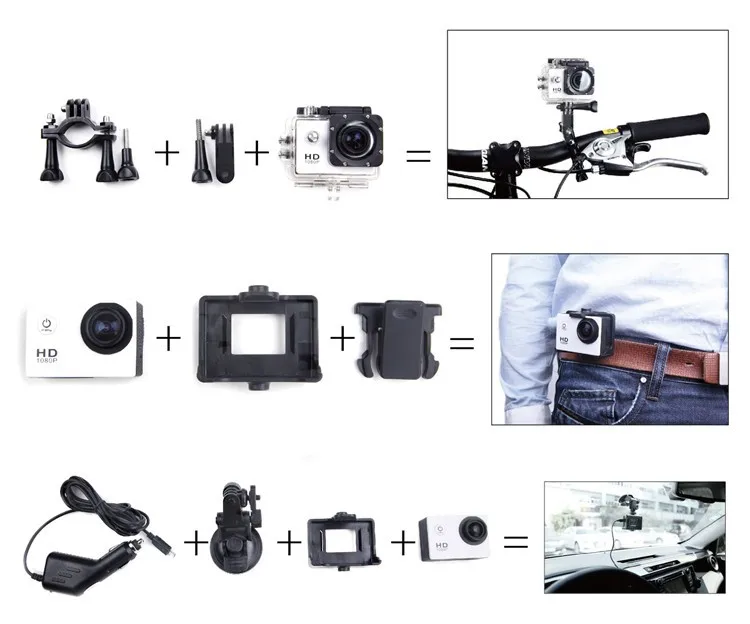 Winait Лидер продаж S8 Спортивная камера с 5mp cmos senor, Макс 12mp 1,5 ''TFT дисплей водонепроницаемый 30 метров
