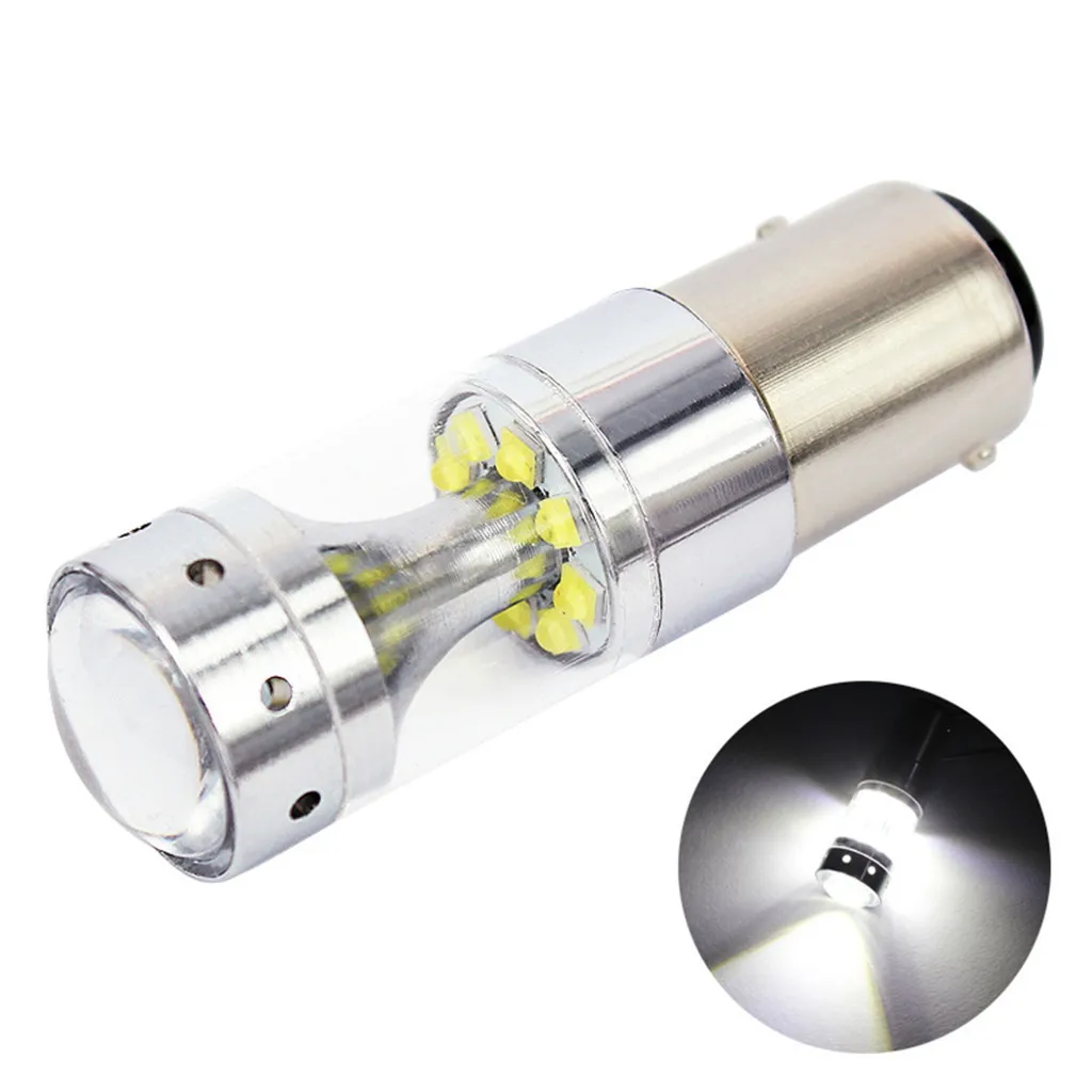 1Pcs white light Car Light 6500k 750Lm 2525 Led S25 1157 bay15d brake tail stop LED Bulbs Universal Lamp bulb | Автомобили и