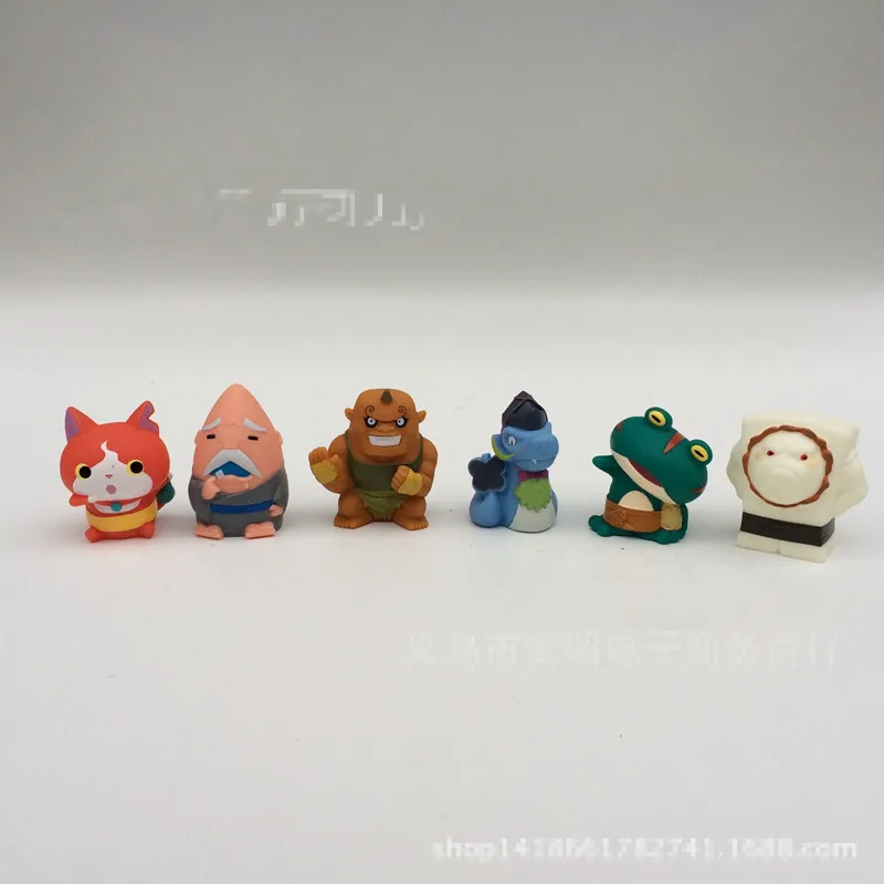 Горячая 50 шт./лот 4.5 СМ Youkai Часы Японии Аниме Yokai Мини Фигурку. фигурки Лучший