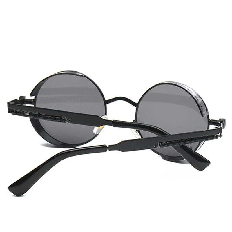 Солнцезащитные очки Мужские в стиле стимпанк круглые поляризационные из