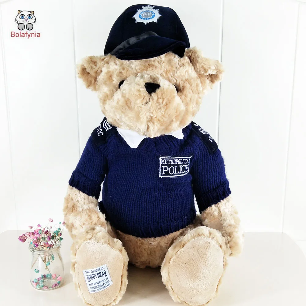 

Children Stuffed Plush Toys Baby Bear With Hat Kid Toy Christmas Birthday Gift