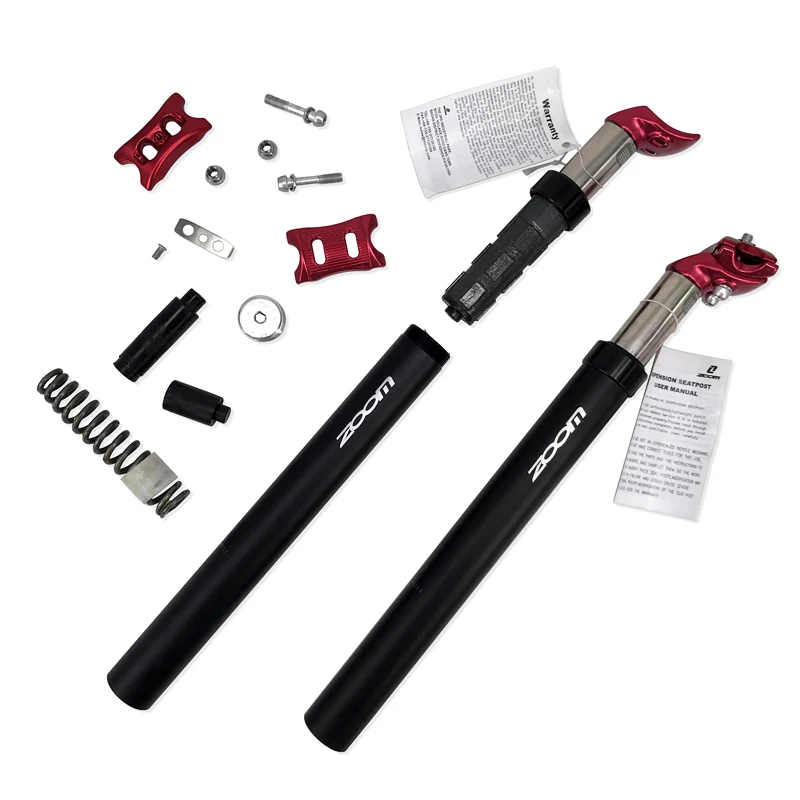ZOOM Bicycle Seat post 27.2 28.6 30.1 30.4 30.9 31.6mm tija mtb Suspension Seatpost Aluminum Alloy Shock Absorber damping MTB