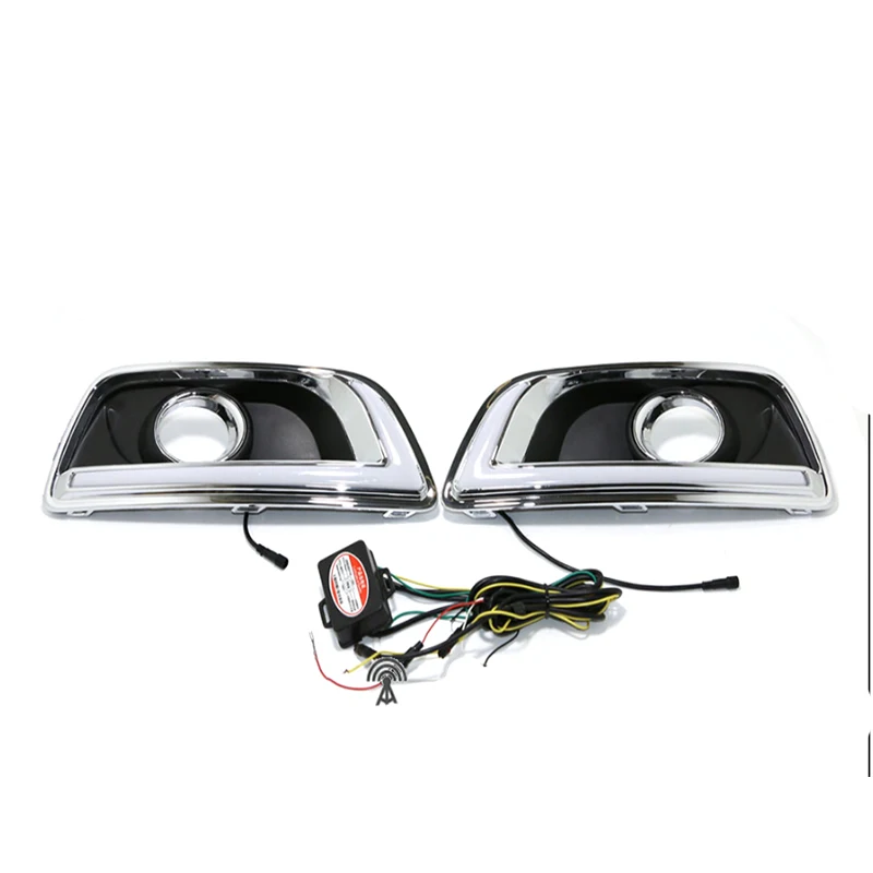 Светодиодный подходит для Chevrolet chevy Malibu 2011- Габаритные огни DRL желтый указатель поворота светильник s COB светильник Дневной светильник дальнего света