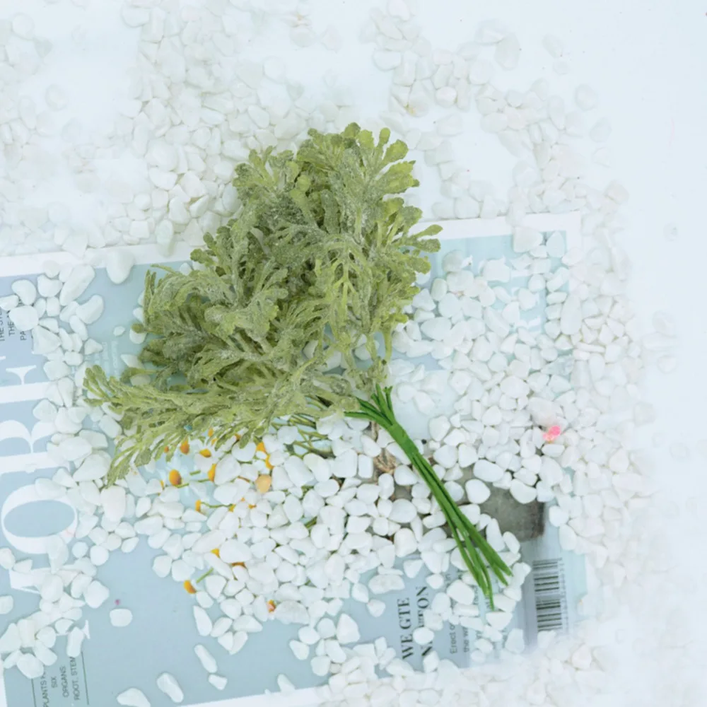 green 6 шт./лот, искусственные растения для свадьбы, украшения дома, аксессуары для скрапбукинга, сделай сам, венок, шелковые цветы, декоративный цветочный горшок - Цвет: green