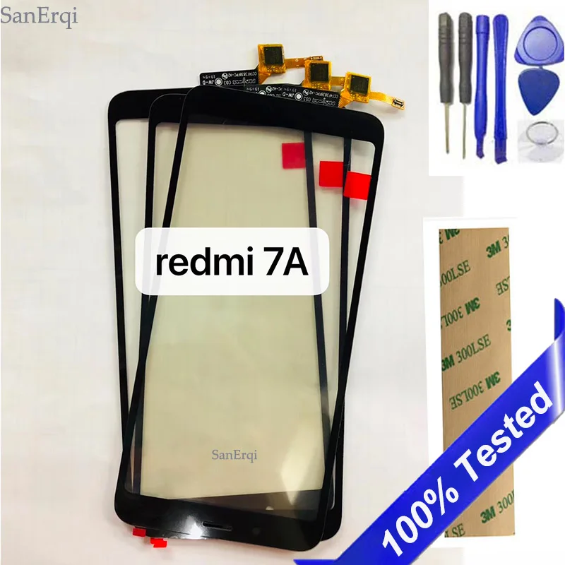 

10PCS / LOT 5.45" For Xiaomi Redmi 7A Touch screen Digitizer Display front glass lens