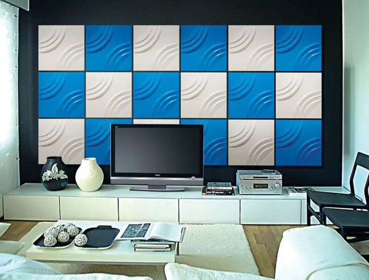 Современная Роскошная 3D настенная панель ПВХ водонепроницаемое покрытие для