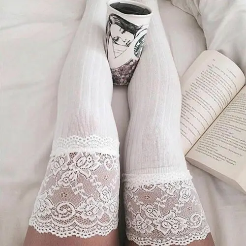 Fashion Hot Sexy Women Long Over The Knee New Girl Socks Soft Cotton Stockings Thigh High Solid | Женская одежда