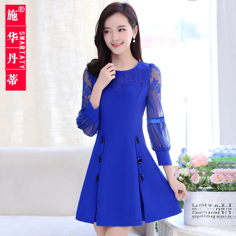 Новое весеннее модное кружевное платье и Универсальная Мода|dress lace|new fashionlace lace |