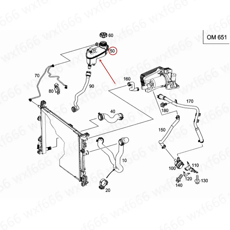 Резервуар для воды антифриз расширительный резервуар класса А класс B W246 W176 B180mer