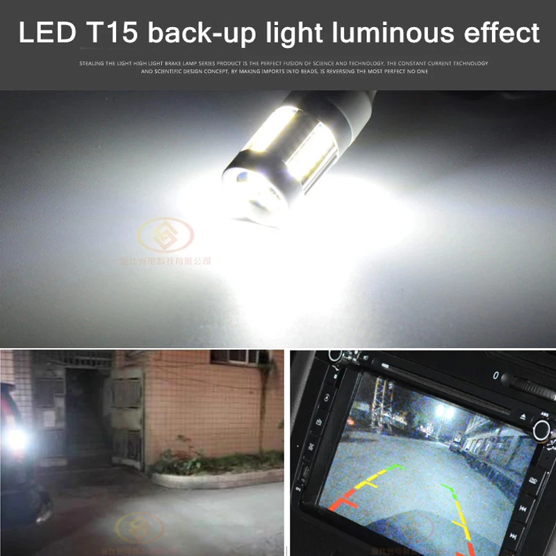 JSTOP Высокое качество Универсальный Автомобильный Стайлинг T15 W16W задние лампы