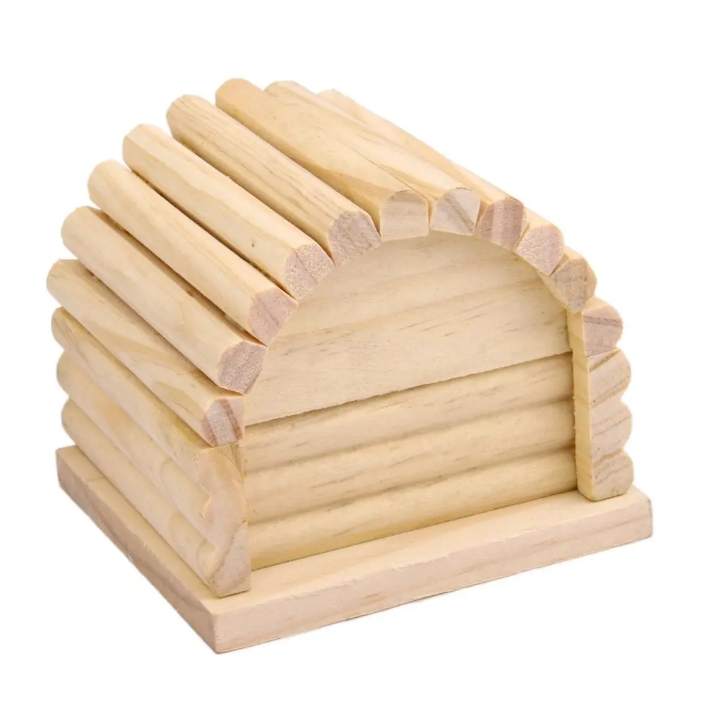 Натуральное дерево хомяк дом Съемная игрушка для песчиля мышь цвет древесины|toys