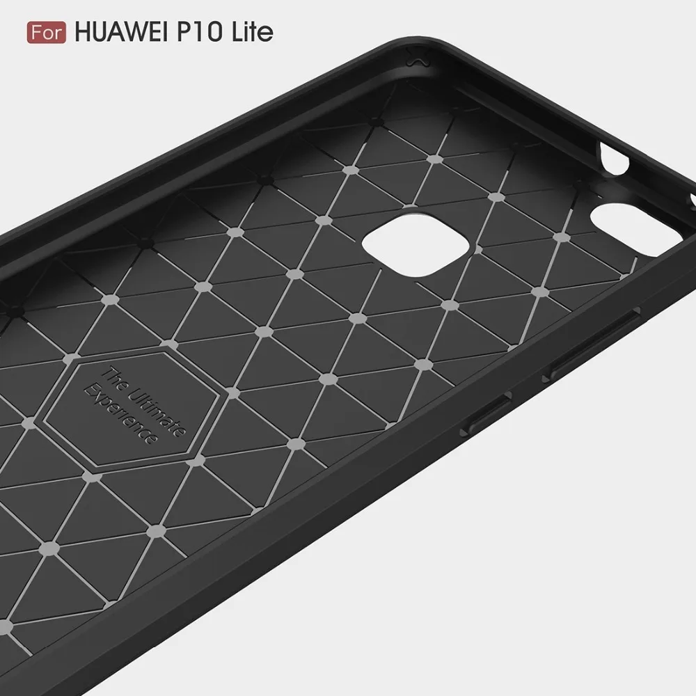 Для Huawei P10 Lite / матовый углеродное волокно текстура противоударный ТПУ защитный