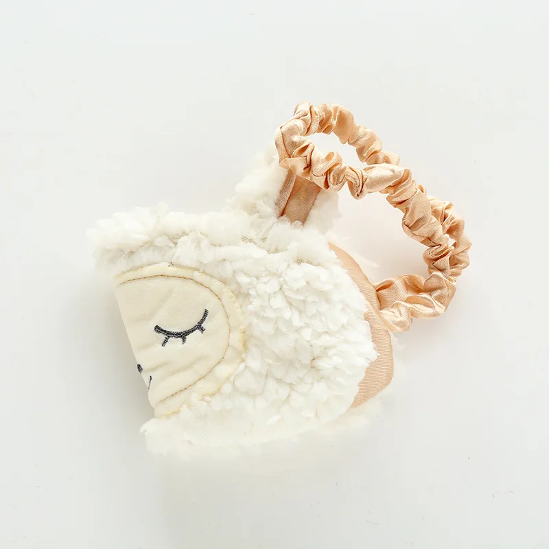 Симпатичная маленькая плюшевая маска для сна плюшевый чехол глаз мультяшная