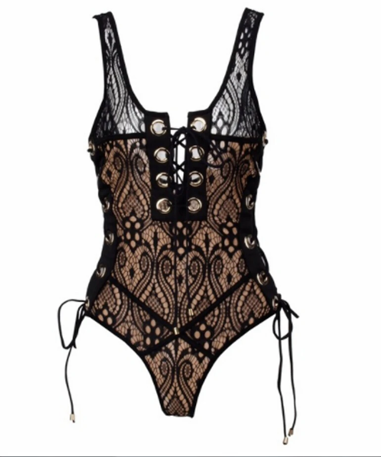 Новый Модный женский клубный комбинезон облегающий бандажный вечерний боди