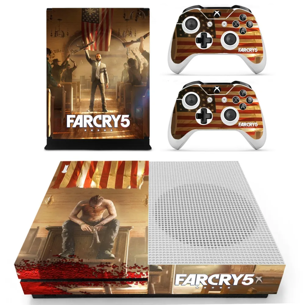 Игра Far Cry Farcry 5 кожи Стикеры наклейка для Xbox One S консоли и контроллеры тонкий s