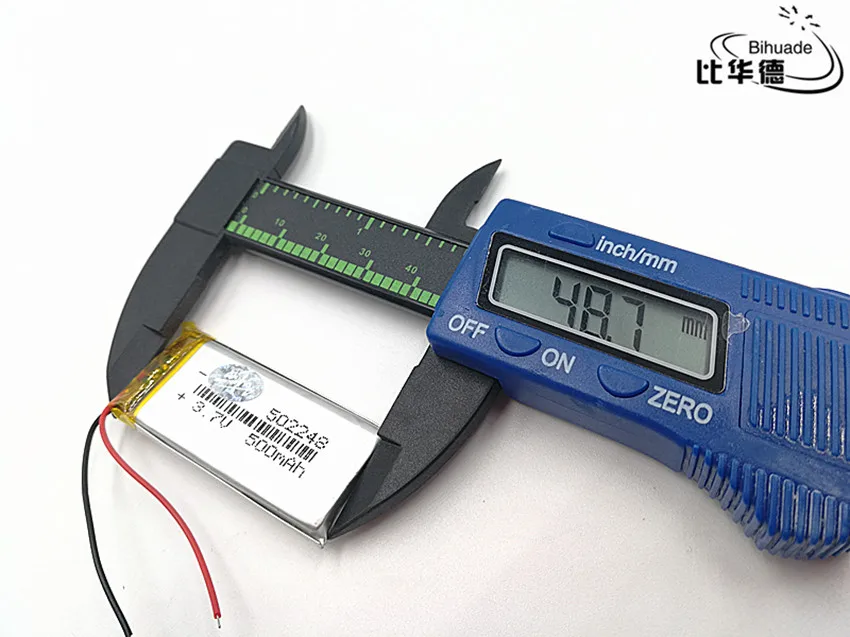 3.7V 500mAH 502248 Polymer lithium ion / Li-ion Rechargeable battery for DVR GPS mp3 mp4 | Электроника