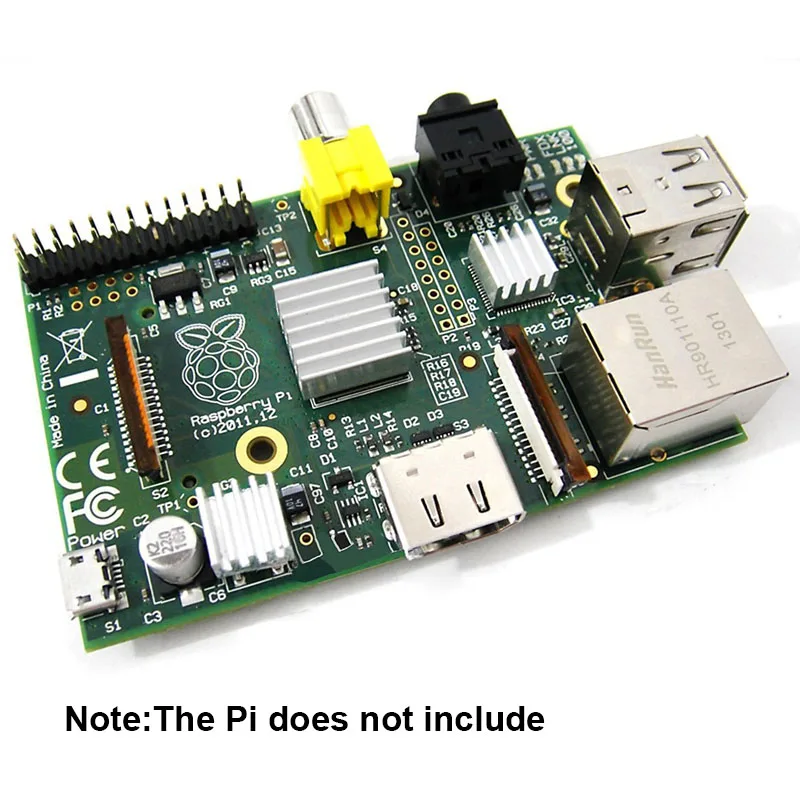 2 набора/6 шт. алюминиевый радиатор для ЦП и ОЗУ LAN мини ПК Raspberry Pi A + B охлаждение