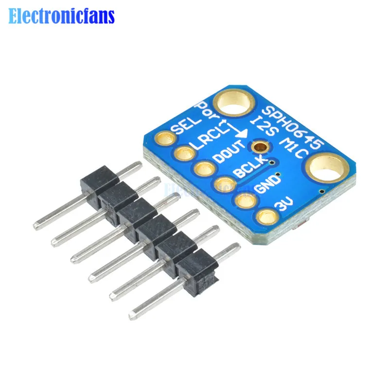 Плата микрофона SPH0645 I2S MEMS с модулем прерывающего датчика SPH0645LM4H микрофонный