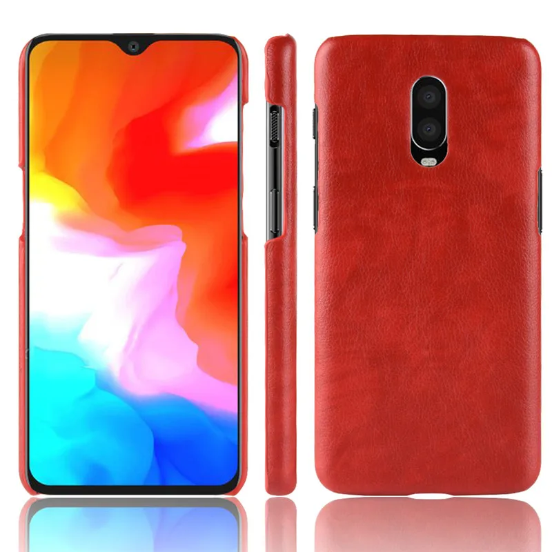 Для Oneplus 6T чехол для One Plus Чехол Жесткий ПК кожаный телефона Oneplus6t |