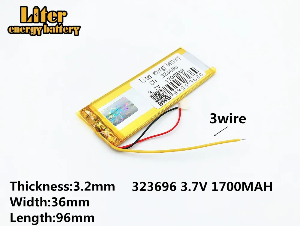 3 линии литровая энергетическая батарея RNEW 323696 XWD 323696P 323694 7 V 1700MAH li Lion для china clone MTK