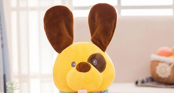 dog yellow VIP Ссылка для электронные плюшевые игрушки собака слон медведь - Цвет: dog yellow