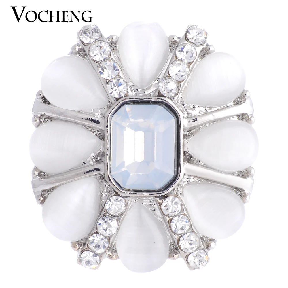 

Vocheng Snap Charms Pink Green Clear Rhinestone 18mm Interchangeable Charms Vn-1070