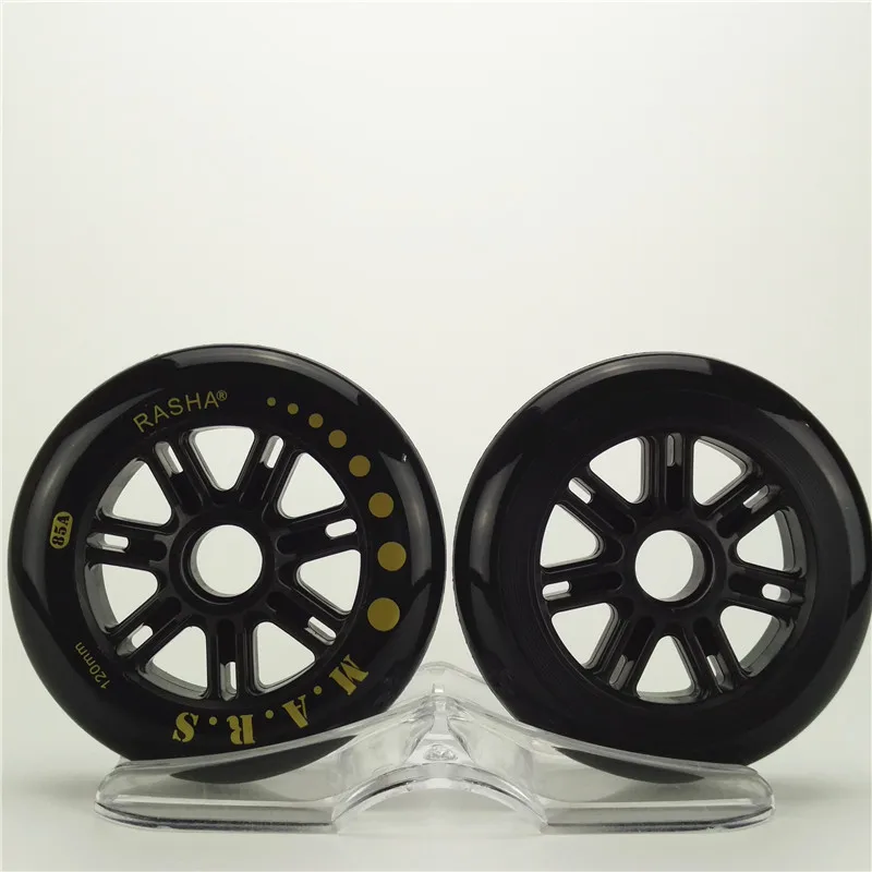 100% Оригинальные Раша встроенные скоростные колеса для роликовых коньков 120 мм