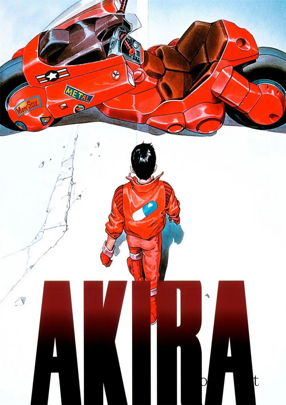 Мультяшный плакат japonesa moive Akira прозрачные наклейки на стену украшение для дома