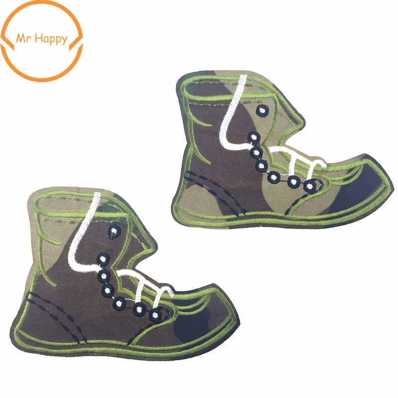 1 шт. красивые зеленого цвета в армейском сапоги патч железа на патчи для ремонта