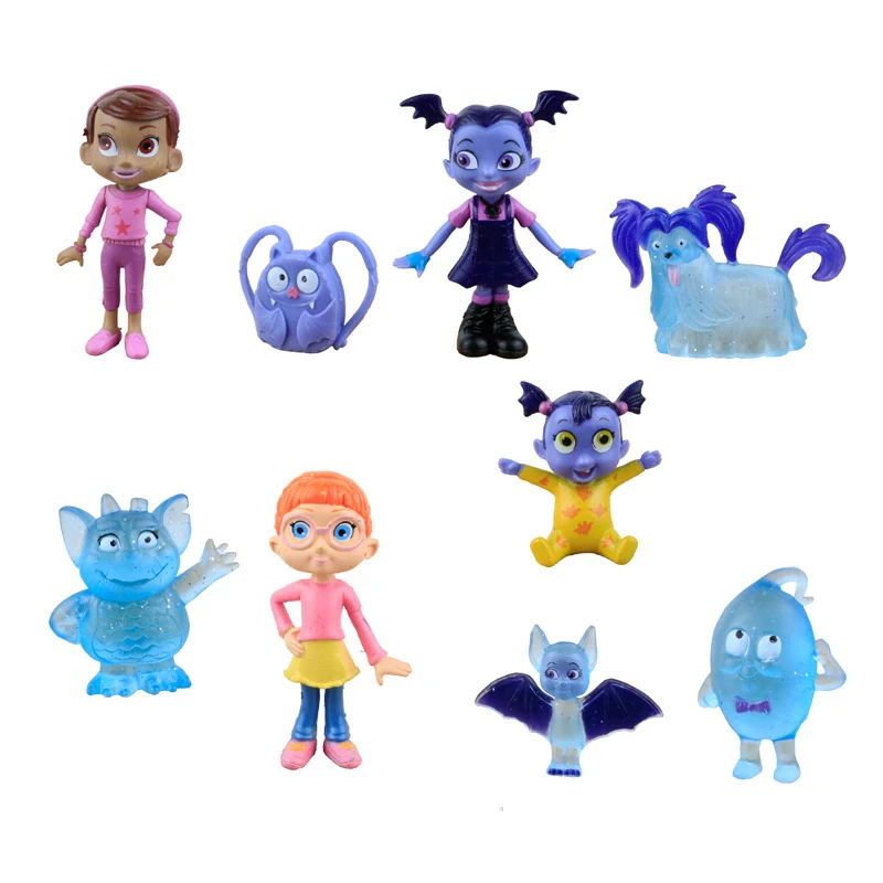 Новые игрушки из ПВХ 9 шт./компл. детские куклы Vampirina подарок на день