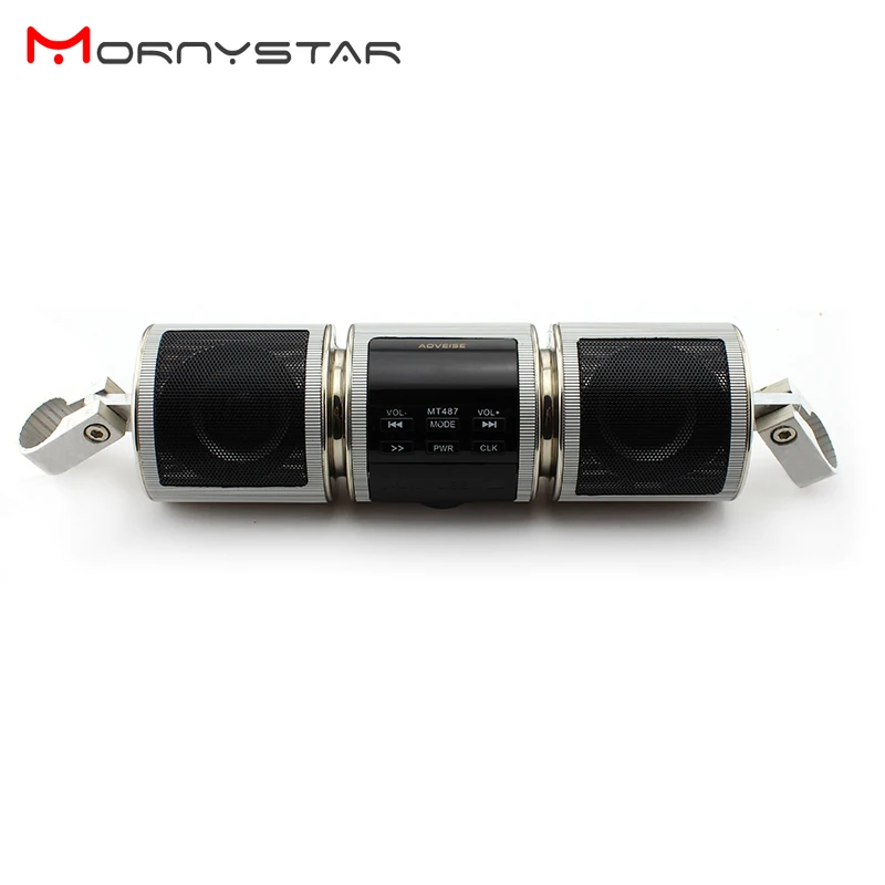 Мотоцикл MP3 музыкальный плеер, динамик s мотоцикл Bluetooth стерео динамик FM радио водонепроницаемый регулируемый кронштейн аудио плеер