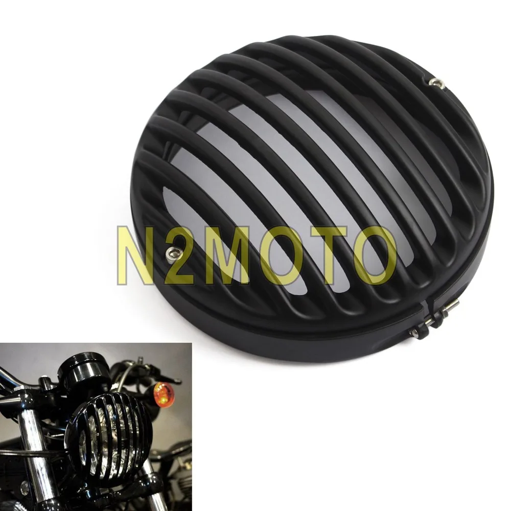 Мотоцикл 5,7" Фара 5 3/4 фары решетка крышка универсальный для Harley Sportster Touring тормозной XL883 XL1200 черный
