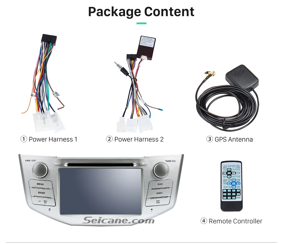 Seicane автомобильный Navi WinCE6.0 HD 2Din " стерео радио gps мультимедийный плеер для Toyota Harrier Lexus RX 300 330 350 400H головное устройство