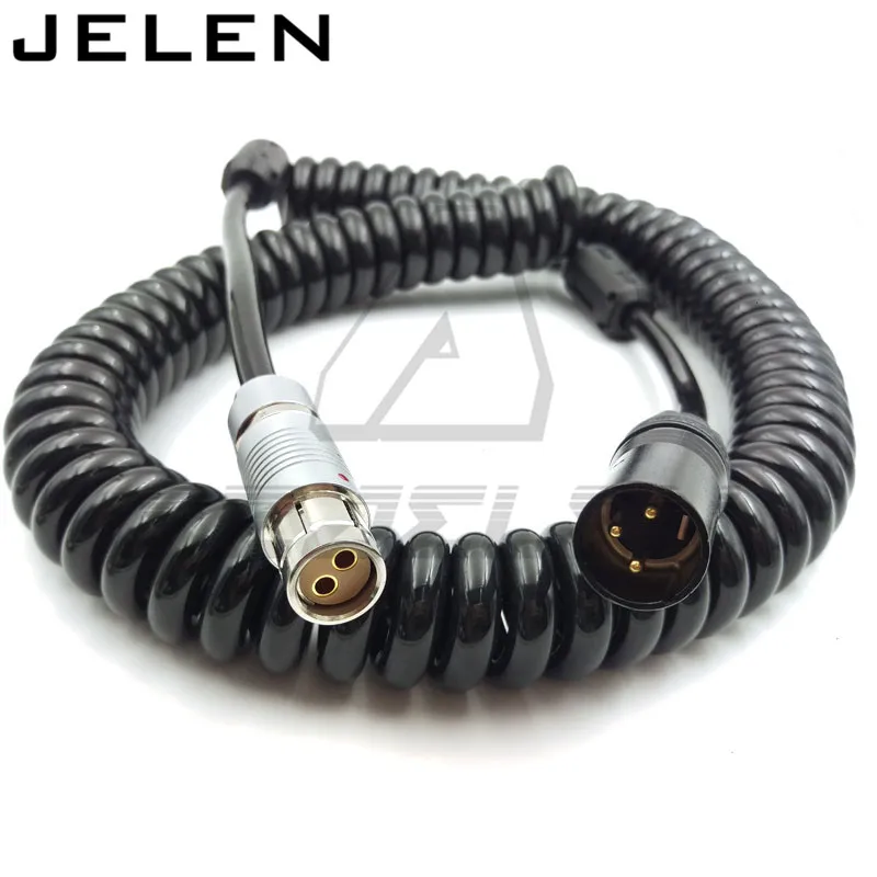 XLR 3pin для ARRI XT 2-контактный разъем питания ALEXA SXT кабель длина пружинного провода 80