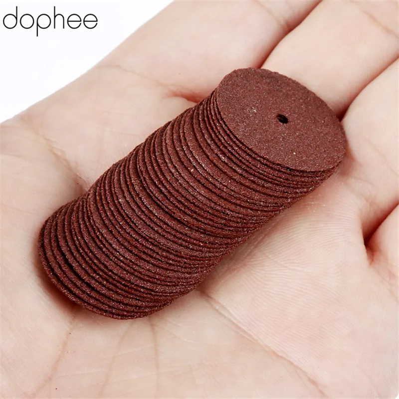 Dophee 36 шт. Dremel аксессуары 24 мм усиленные отрезные шлифовальные круги роторный металлообрабатывающий диск хобби инструмент Бит Dremel инструменты