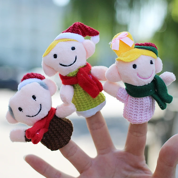 Рождественский подарок Семейный детский набор пальчиковая марионетка