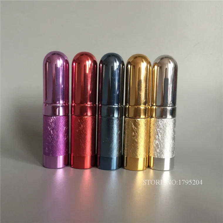 

2pieces 6ml Refillable Portable Mini perfume bottle&Traveler Aluminum Spray Atomizer Empty Parfum Bottle Free Shipping