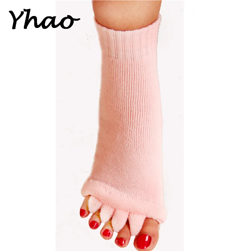 Yhao/новые женские массажные носки для пилатеса фитнеса открытые дышащие с