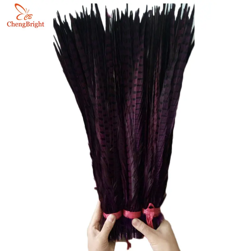 CHENGBRIGHT 50 шт. натуральные перья из хвоста фазана 30-35 см 12-14 дюймов DIY Ювелирные изделия Свадебные украшения перья фазана хвост Горячая