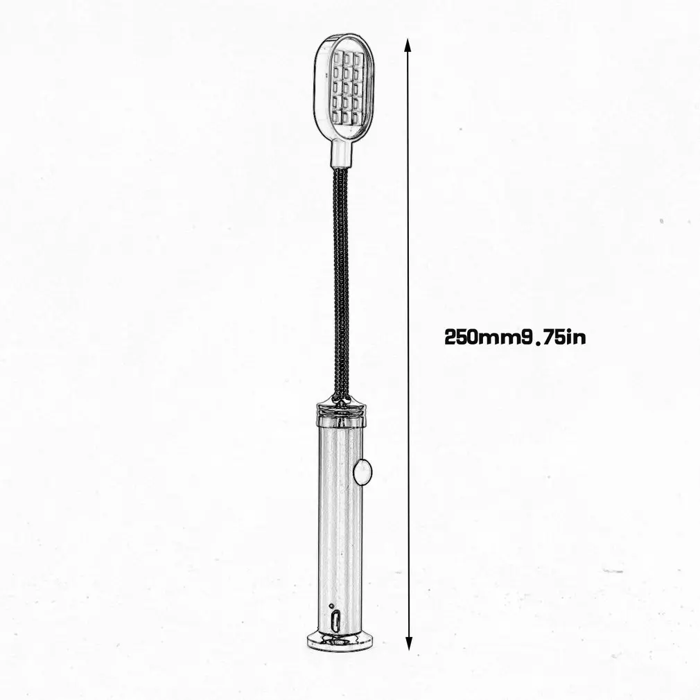LED магнитное настольное зеркало маленькая настольная лампа USB источник питания