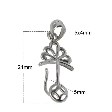 Beadsnice твердый Серебряный 925 кулон клип-пинч фурнитура ювелирный Соединитель Кулон застежки на ожерелье для изготовления подвесок ID34628