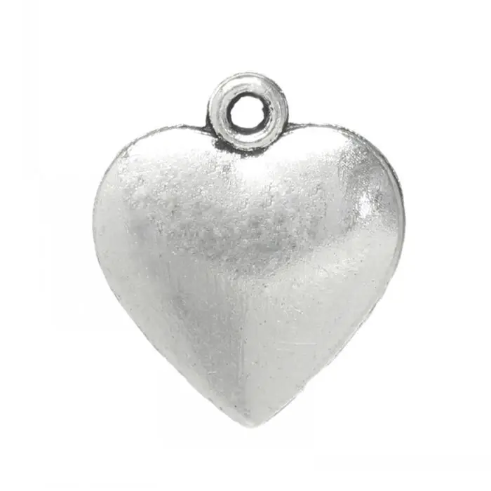 DoreenBeads амулет кулоны в форме сердца серебристого цвета 16 мм x 14 100 шт. | Украшения и