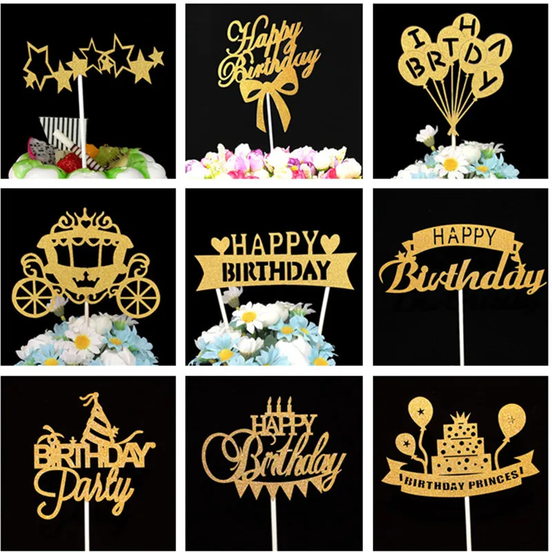 

Happy Birthday Cake Topper Baby Shower Boy Decorations Cake Toppers Birthday Cakes Party Favors Happy Birthday Cupcake Toppers