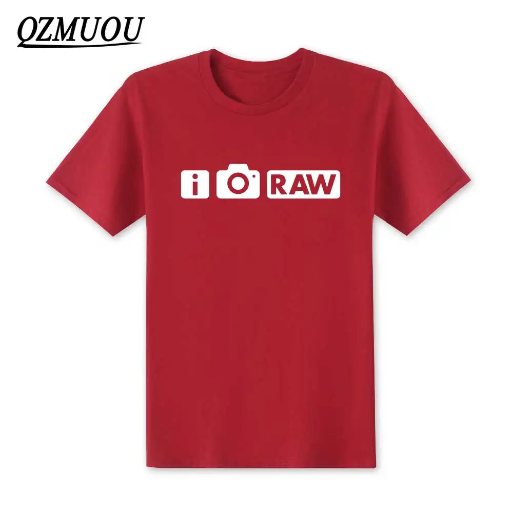 Новинка 2020 модные футболки с надписью I Shoot RAW Funny photo photographer camera летняя мужская