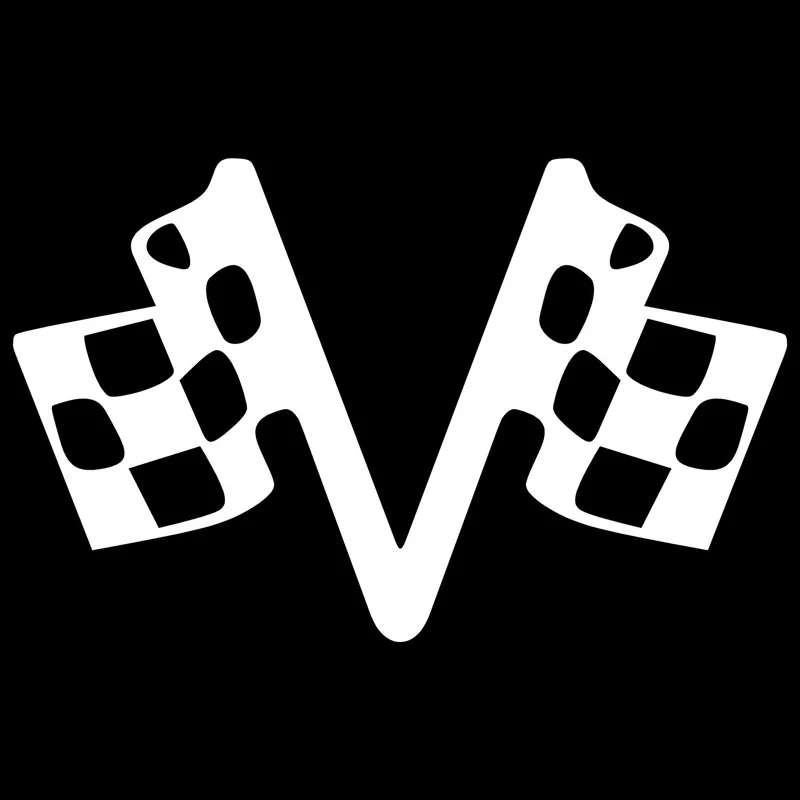 15 2 см * 9 5 Checker Flags гоночные виниловые наклейки мультяшная Автомобильная наклейка