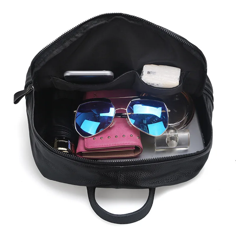 Новые модные женские рюкзак из коровьей кожи повседневные сумки на плечо высокое