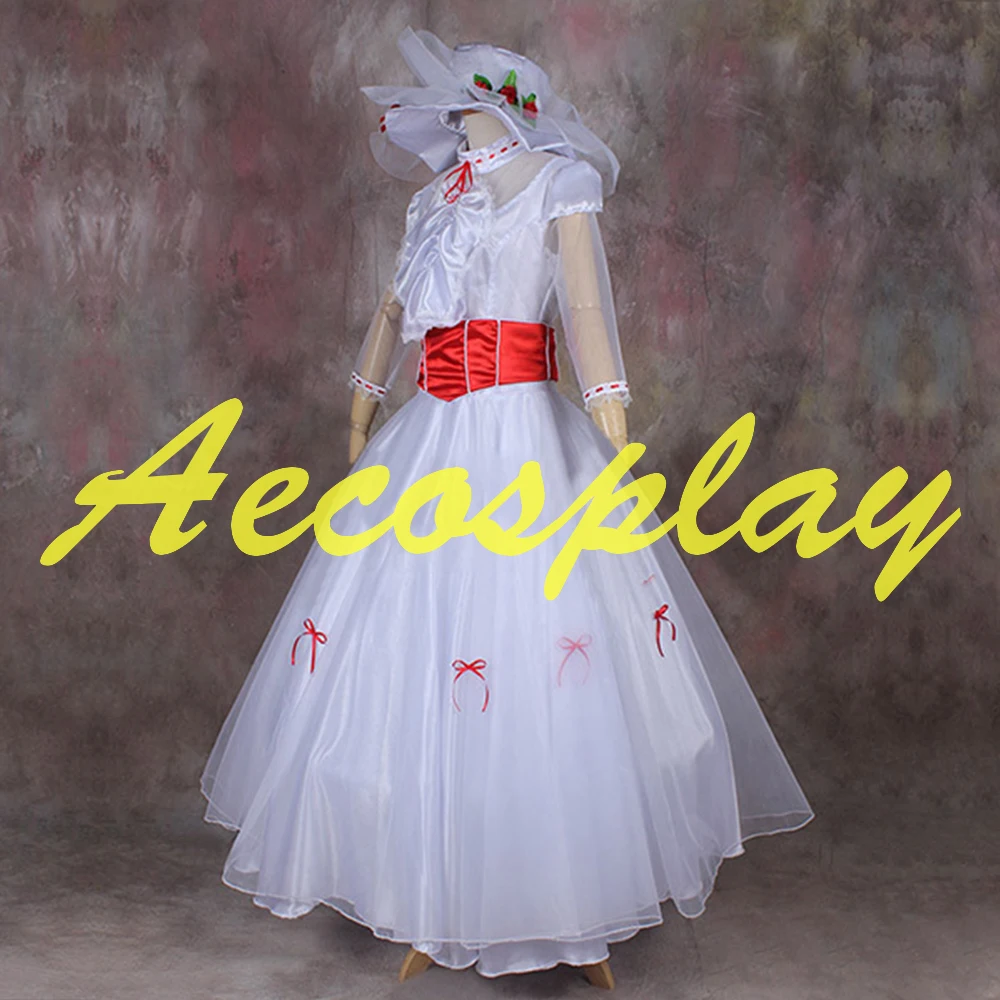 Новинка 2015 костюм для косплея Mary Poppins Хэллоуина принцессы изготовленный в любых