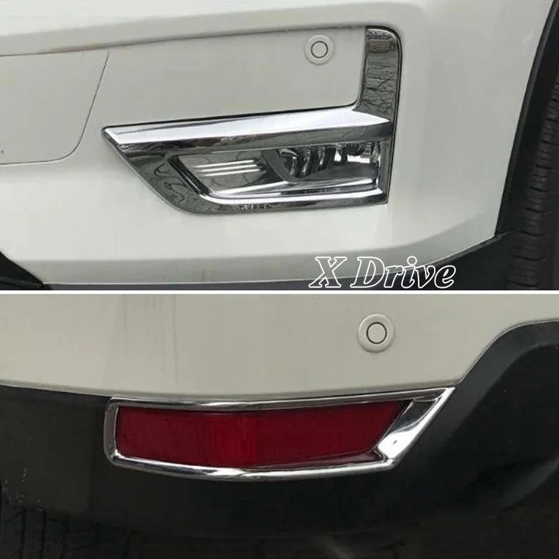 Для Nissan Rogue X Trail 2017 2018 ABS хром передняя/задняя противотуманная фара капоты отделка