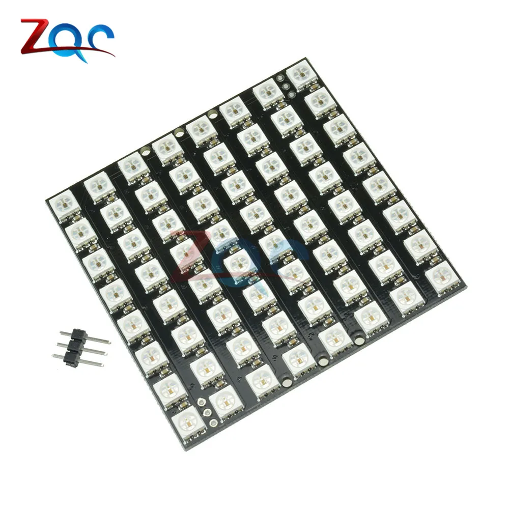 WS2812 LED 5050 RGB 8x8 светодиодная матрица для Arduino WS2812B 8*8 64-разрядная полноцветная